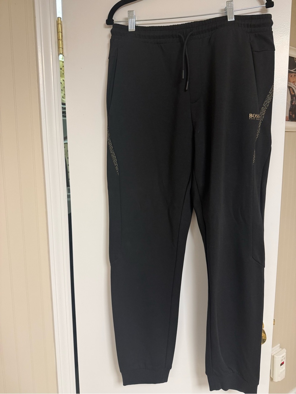 BOSS Black Jogger Sweatpants with Subtle Logo